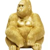 KARE Design Figurine Décorative Monkey Gorilla Side Dore 76Cm