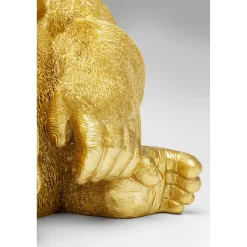 KARE Design Figurine Décorative Monkey Gorilla Side Dore 76Cm