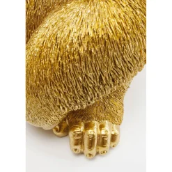 KARE Design Figurine Décorative Monkey Gorilla Side Dore 39Cm
