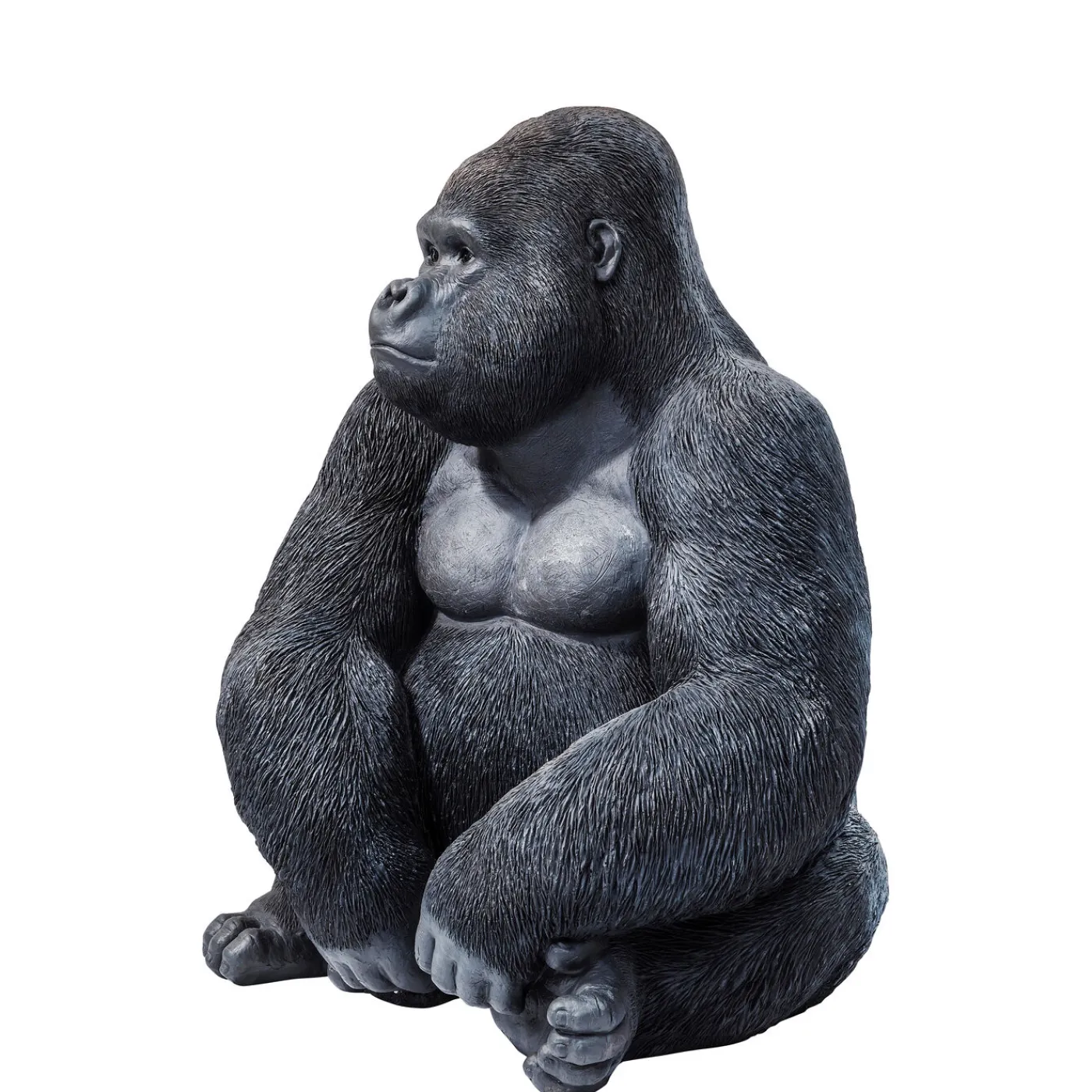 KARE Design Figurine Décorative Monkey Gorilla Side Noir76Cm