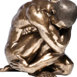 KARE Design Figurine Décorative Nude Man Hug Bronze 54Cm