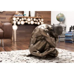 KARE Design Figurine Décorative Nude Man Hug Bronze 54Cm