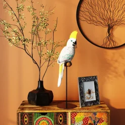 KARE Design Figurine Décorative Parrot Cockatoo Blanc 38