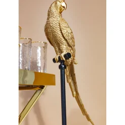 KARE Design Figurine Décorative Parrot Dore 116Cm
