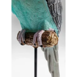 KARE Design Figurine Décorative Parrot Turquoise 36Cm