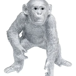 KARE Design Figurine Décorative Playing Ape Argente 50Cm