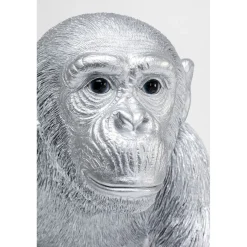 KARE Design Figurine Décorative Playing Ape Argente 50Cm
