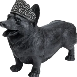 KARE Design Figurine Décorative Royal Standing Corgi Noir 52Cm
