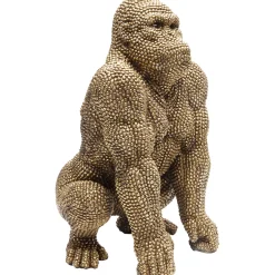 KARE Design Figurine Décorative Shiny Gorilla Dore 46Cm