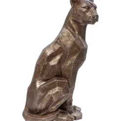 KARE Design Figurine Décorative Sitting Cat Rivet Cuivree
