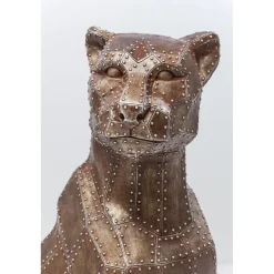 KARE Design Figurine Décorative Sitting Cat Rivet Cuivree