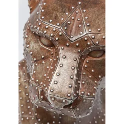 KARE Design Figurine Décorative Sitting Cat Rivet Cuivree