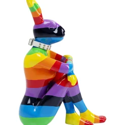 KARE Design Figurine Décorative Sitting Rabbit Rainbow 80