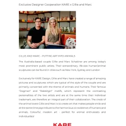 KARE Design Figurine Décorative Sitting Rabbit Rainbow 80