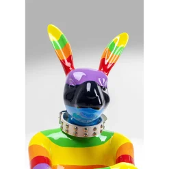 KARE Design Figurine Décorative Sitting Rabbit Rainbow 80