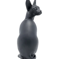 KARE Design Figurine Décorative Sitting Cat Audrey Noir 27