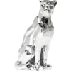 KARE Design Figurine Décorative Sitting Cat Rivet Chrome 82Cm