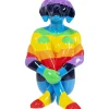 KARE Design Figurine Décorative Sitting Dog Rainbow 173Cm