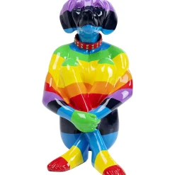 KARE Design Figurine Décorative Sitting Dog Rainbow 80