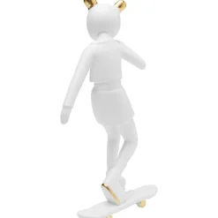 KARE Design Figurine Décorative Skating Astronaut Blanc