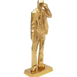 KARE Design Figurine Décorative Standing Man Dore 62Cm