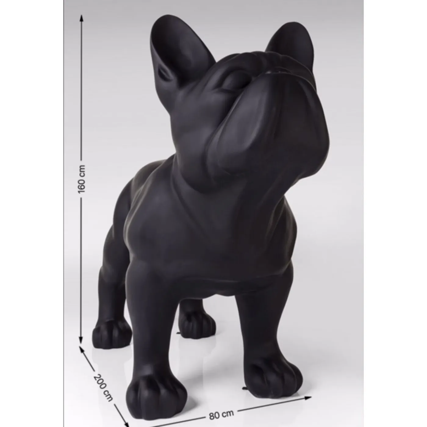 KARE Design Figurine Décorative Toto Teen Xl Noir Mat
