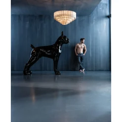 KARE Design Figurine Décorative Toto Xl Noir 180Cm