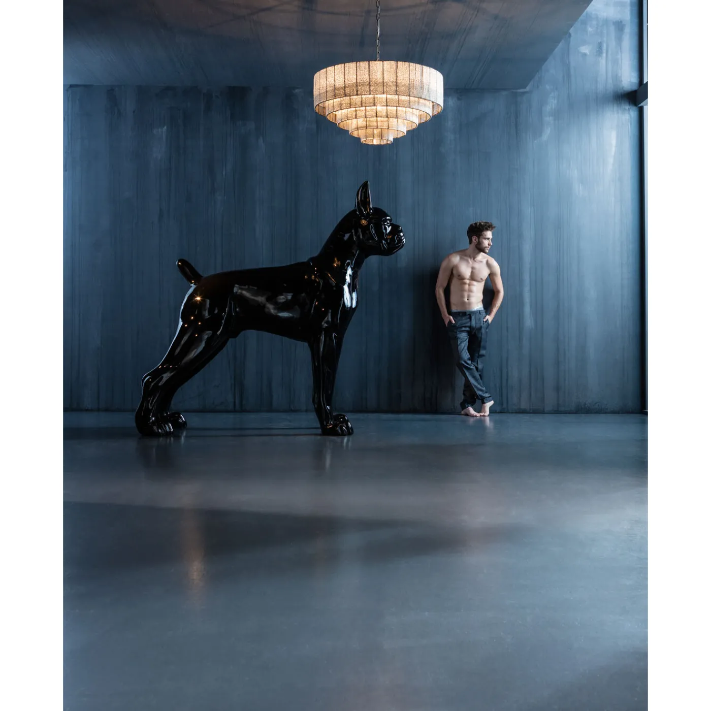 KARE Design Figurine Décorative Toto Xl Noir 180Cm