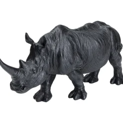 KARE Design Figurine Décorative Walking Rhino Noir 56Cm