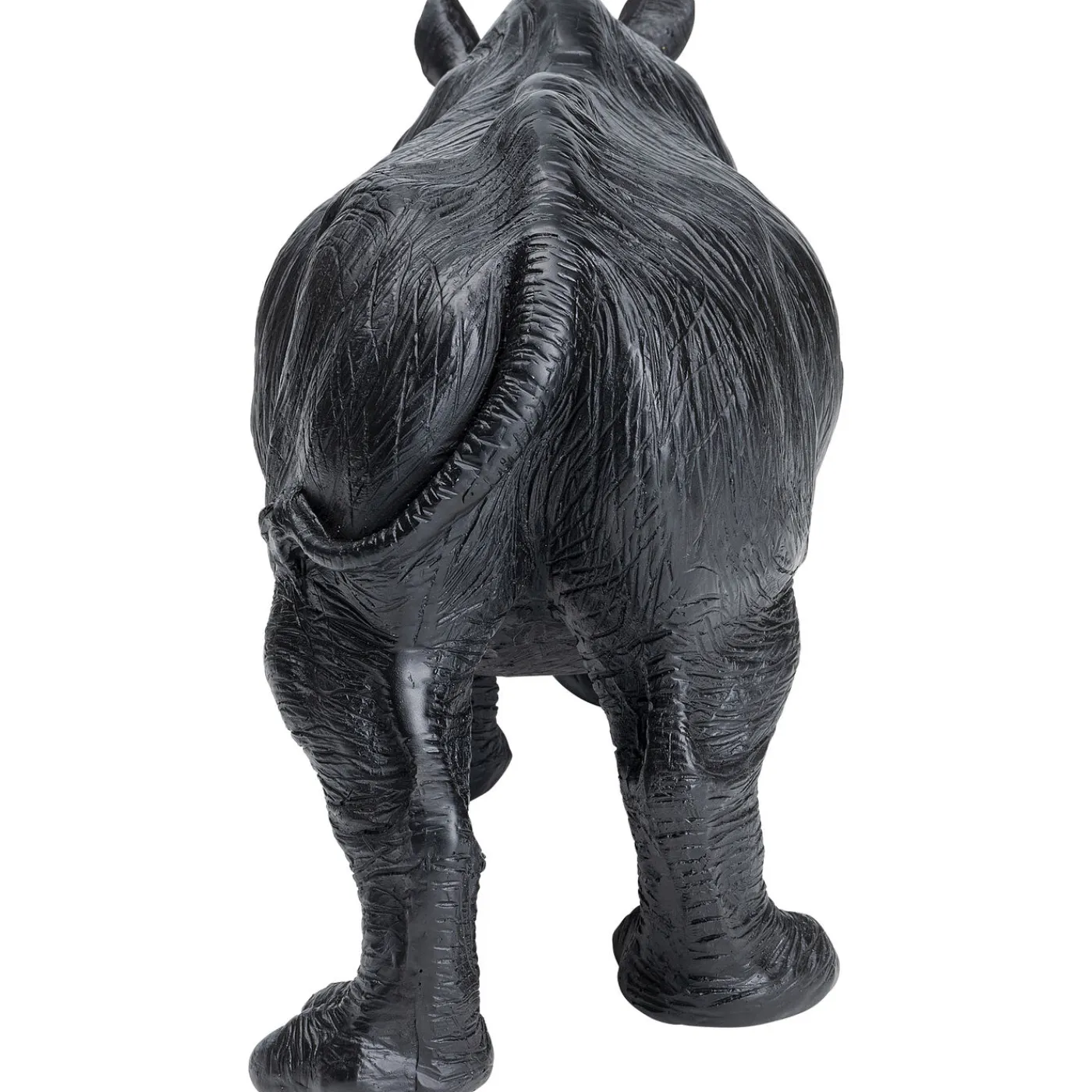 KARE Design Figurine Décorative Walking Rhino Noir 56Cm