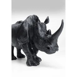 KARE Design Figurine Décorative Walking Rhino Noir 56Cm