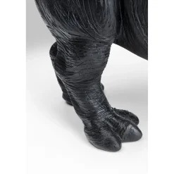 KARE Design Figurine Décorative Walking Rhino Noir 56Cm
