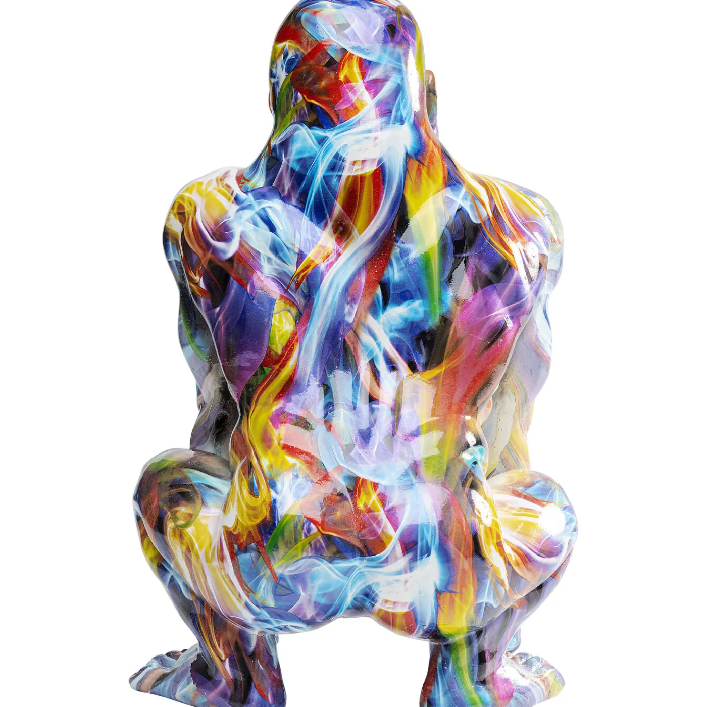 KARE Design Figurine Décorative Watching Gorilla Colorful 45Cm