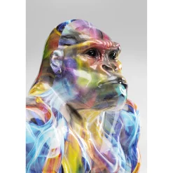 KARE Design Figurine Décorative Watching Gorilla Colorful 45Cm