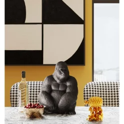 KARE Design Figurine Décorativemonkey Gorilla Side Medium Noir