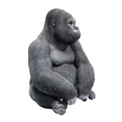 KARE Design Figurine Décorativemonkey Gorilla Side Medium Noir
