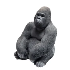 KARE Design Figurine Décorativemonkey Gorilla Side Medium Noir