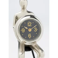 KARE Design Horloge A Poser Sitting Man Argente 12X31Cm