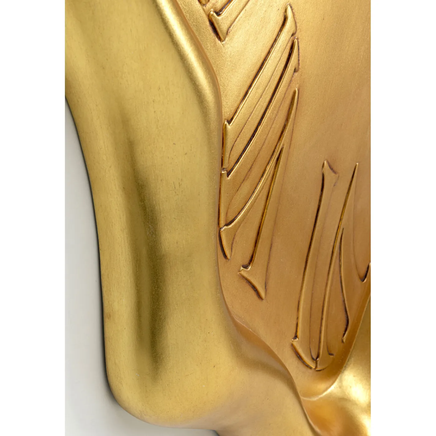 KARE Design Horloge Murale Big Drop Dore 92X127Cm