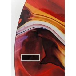 KARE Design Horloge Murale En Verre Chaos Fire O80Cm