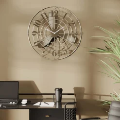 KARE Design Horloge Murale Fan Blade O61Cm