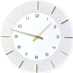 KARE Design Horloge Murale Lio Blanc O60Cm