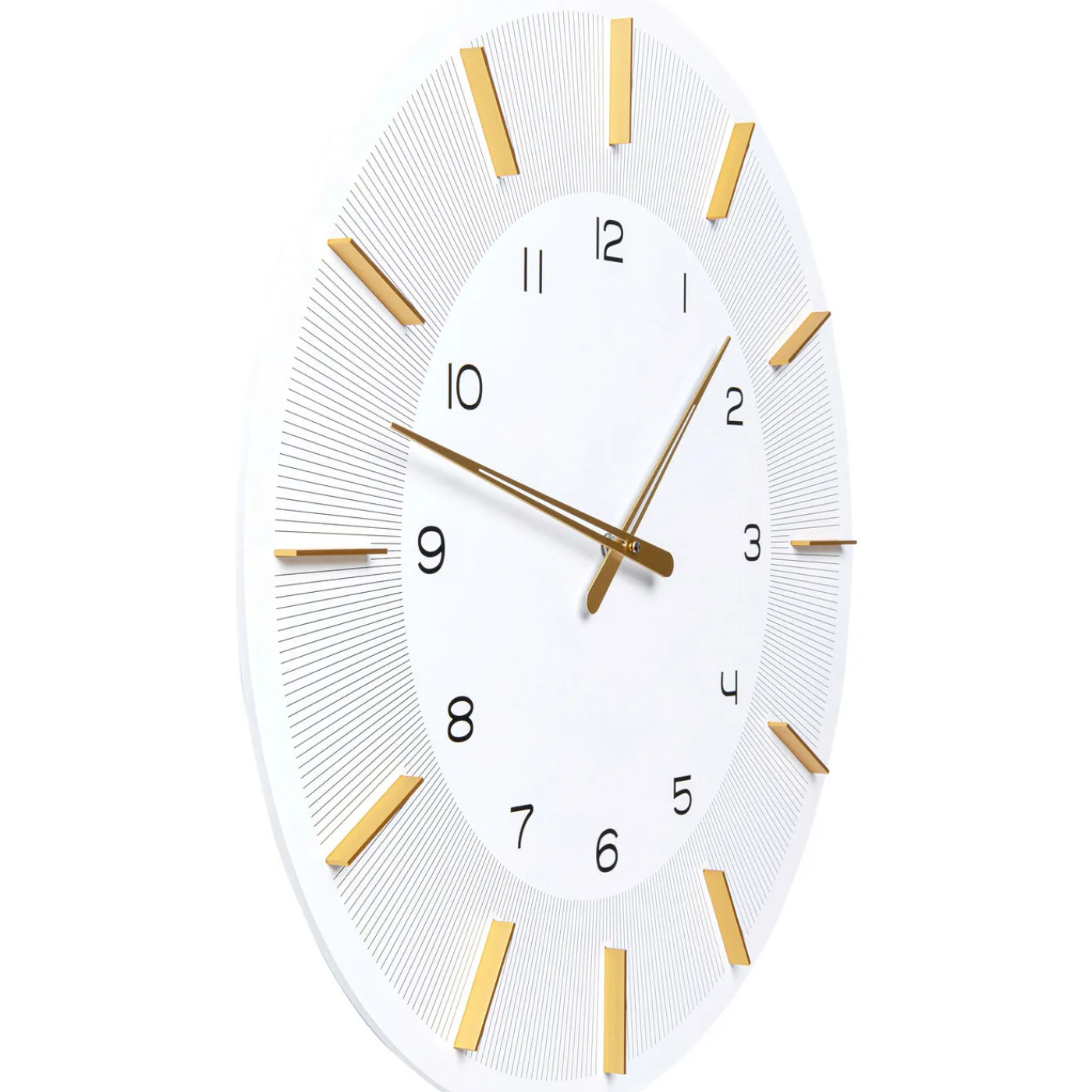 KARE Design Horloge Murale Lio Blanc O60Cm