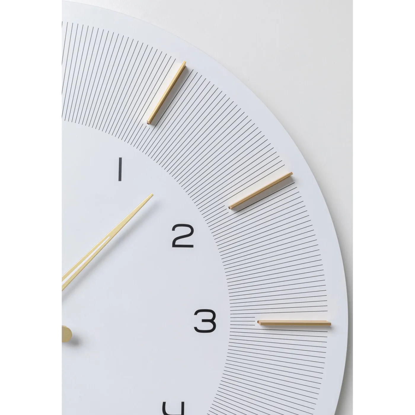 KARE Design Horloge Murale Lio Blanc O60Cm