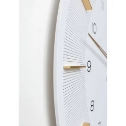 KARE Design Horloge Murale Lio Blanc O60Cm