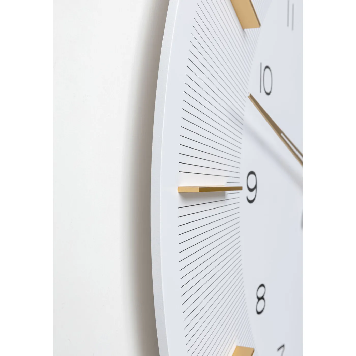 KARE Design Horloge Murale Lio Blanc O60Cm