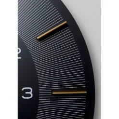 KARE Design Horloge Murale Lio Noir O60Cm