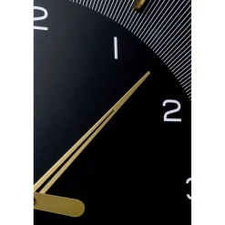 KARE Design Horloge Murale Lio Noir O60Cm
