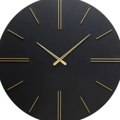 KARE Design Horloge Murale Luca Noir O70Cm