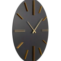 KARE Design Horloge Murale Luca Noir O70Cm